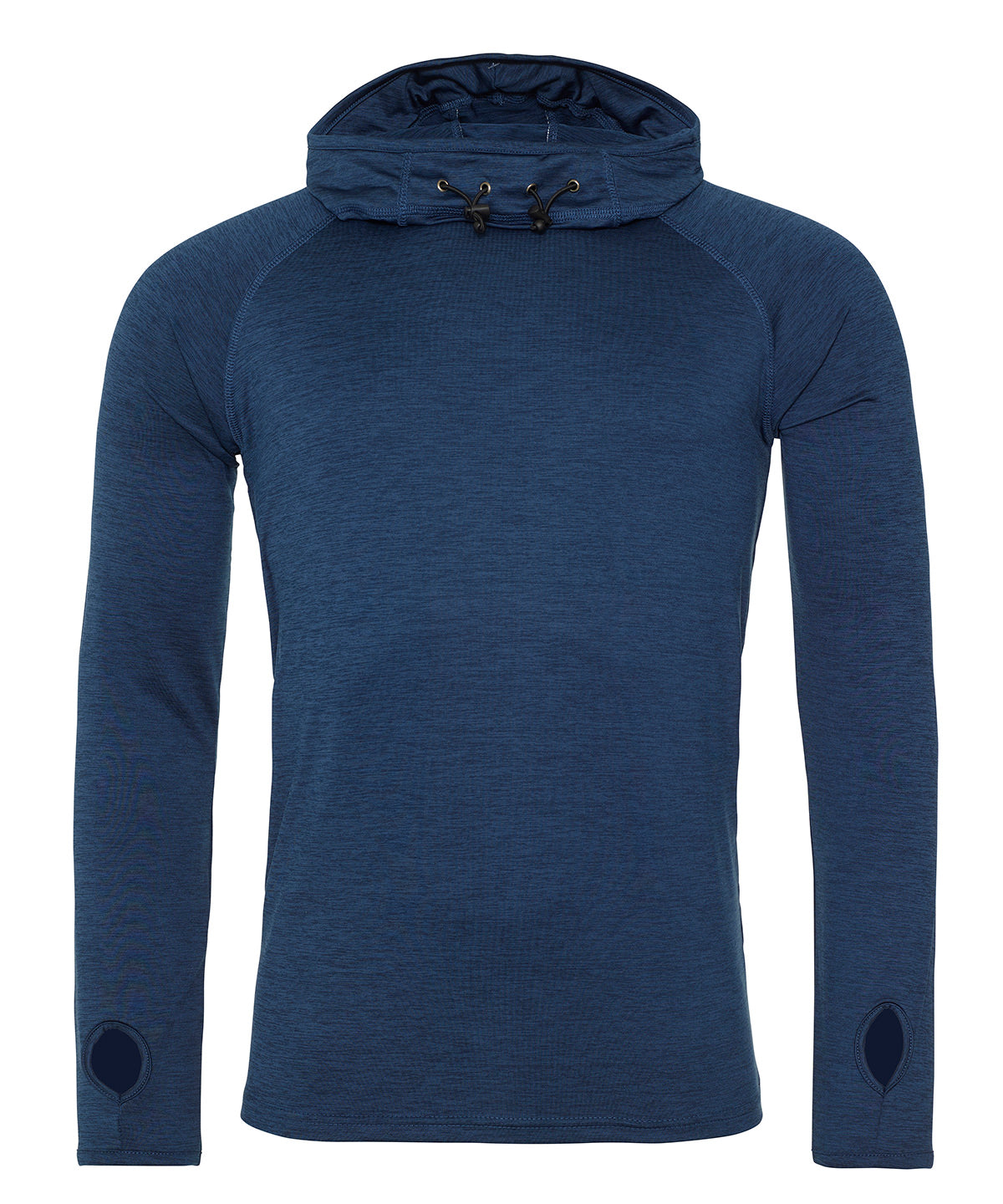 Cool Cowl Neck Pullover Top - Navy Melange
