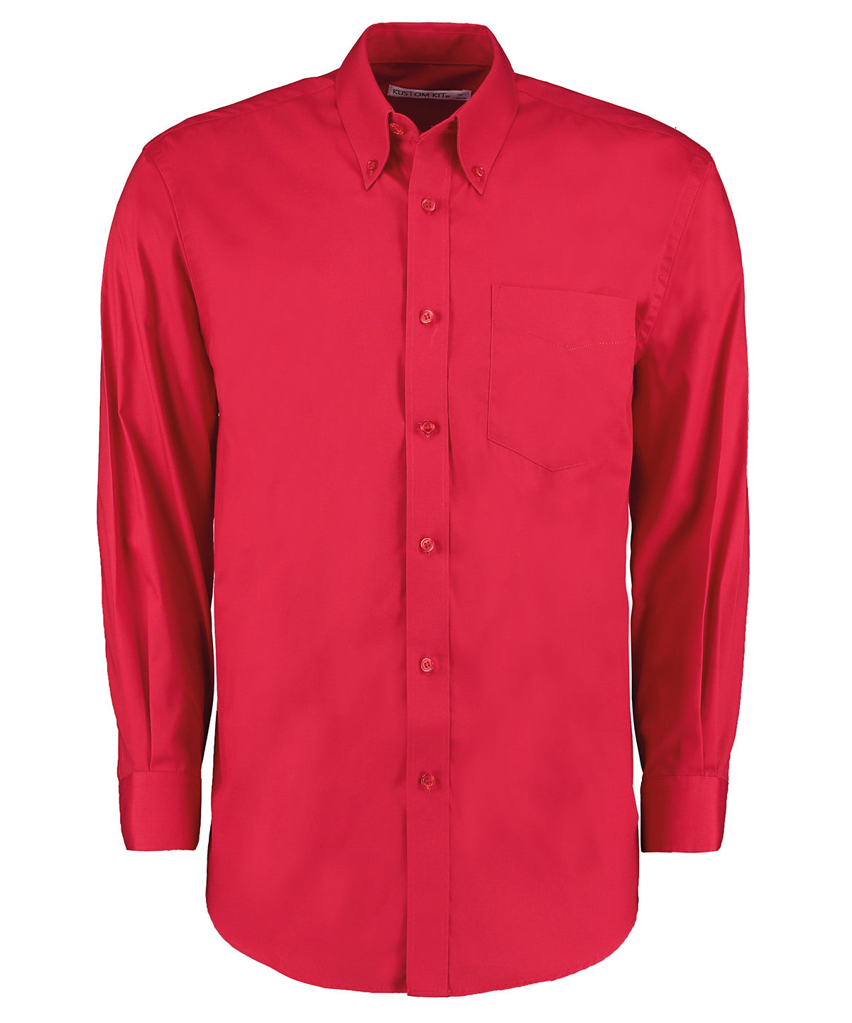 Corporate Oxford Long-Sleeve Shirt - Red