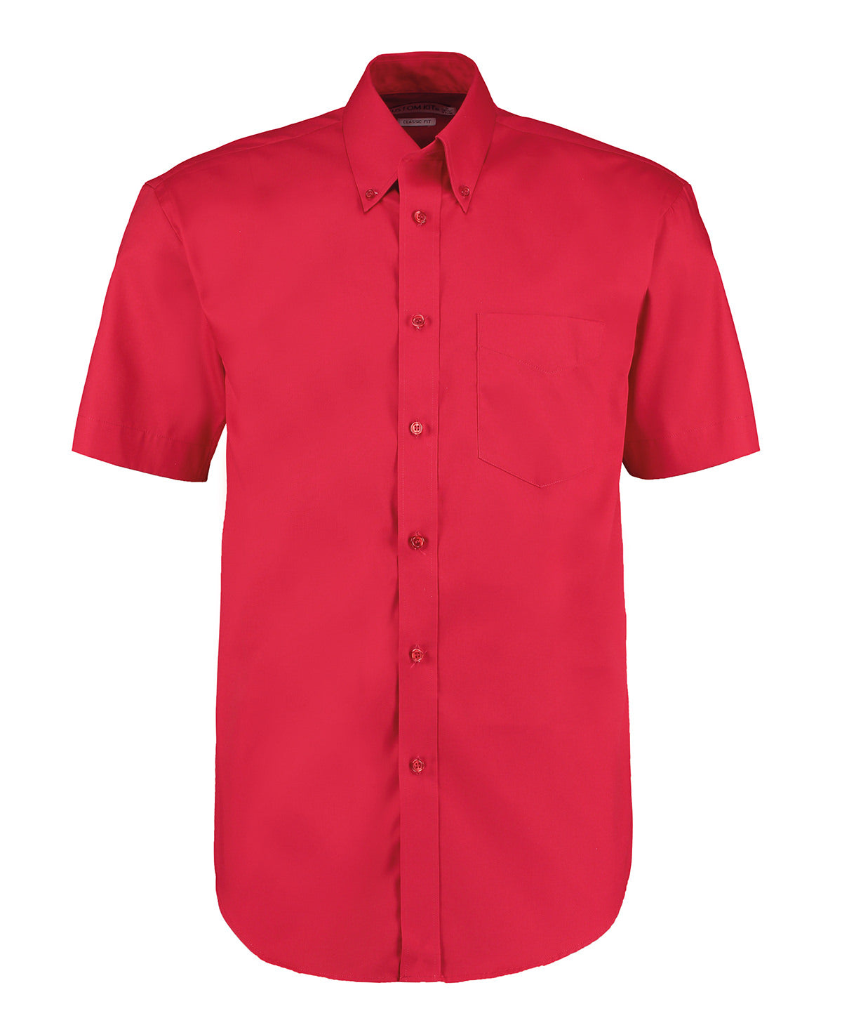 Corporate Oxford Short-Sleeve Shirt - Red