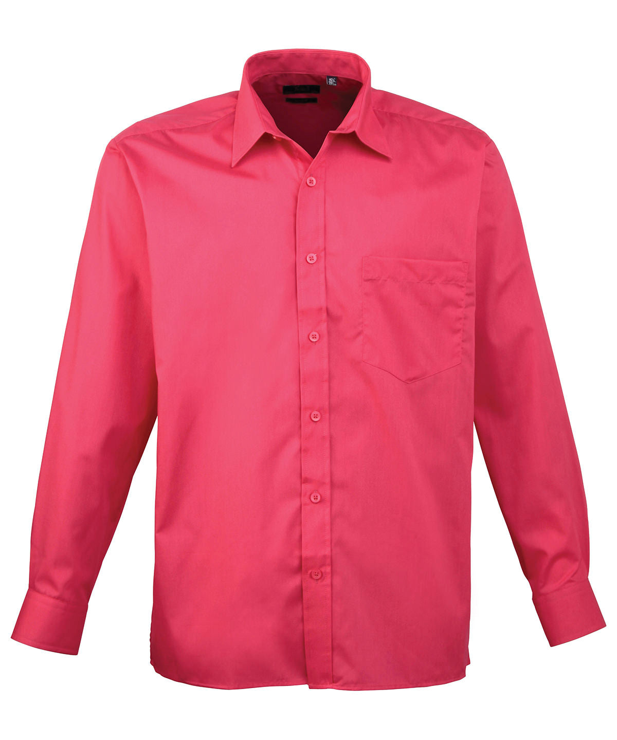 Men's Long Sleeve Poplin Shirt
- Hot Pink