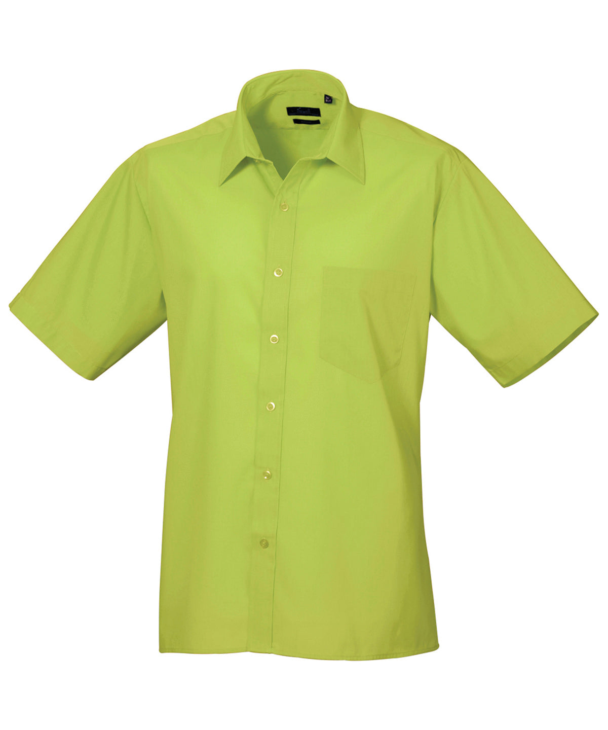 Men's Short Sleeve Poplin Work Shirt - Lime*