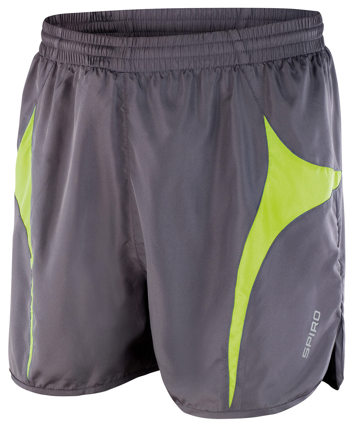Lightweight Running Shorts - Grey/Lime