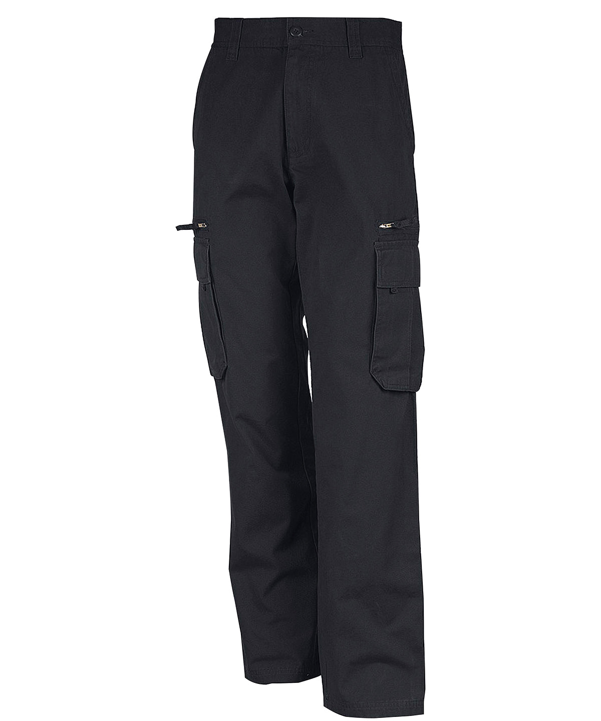 Multi-Pocket Cotton Trousers - Aged Finish - Dark Grey