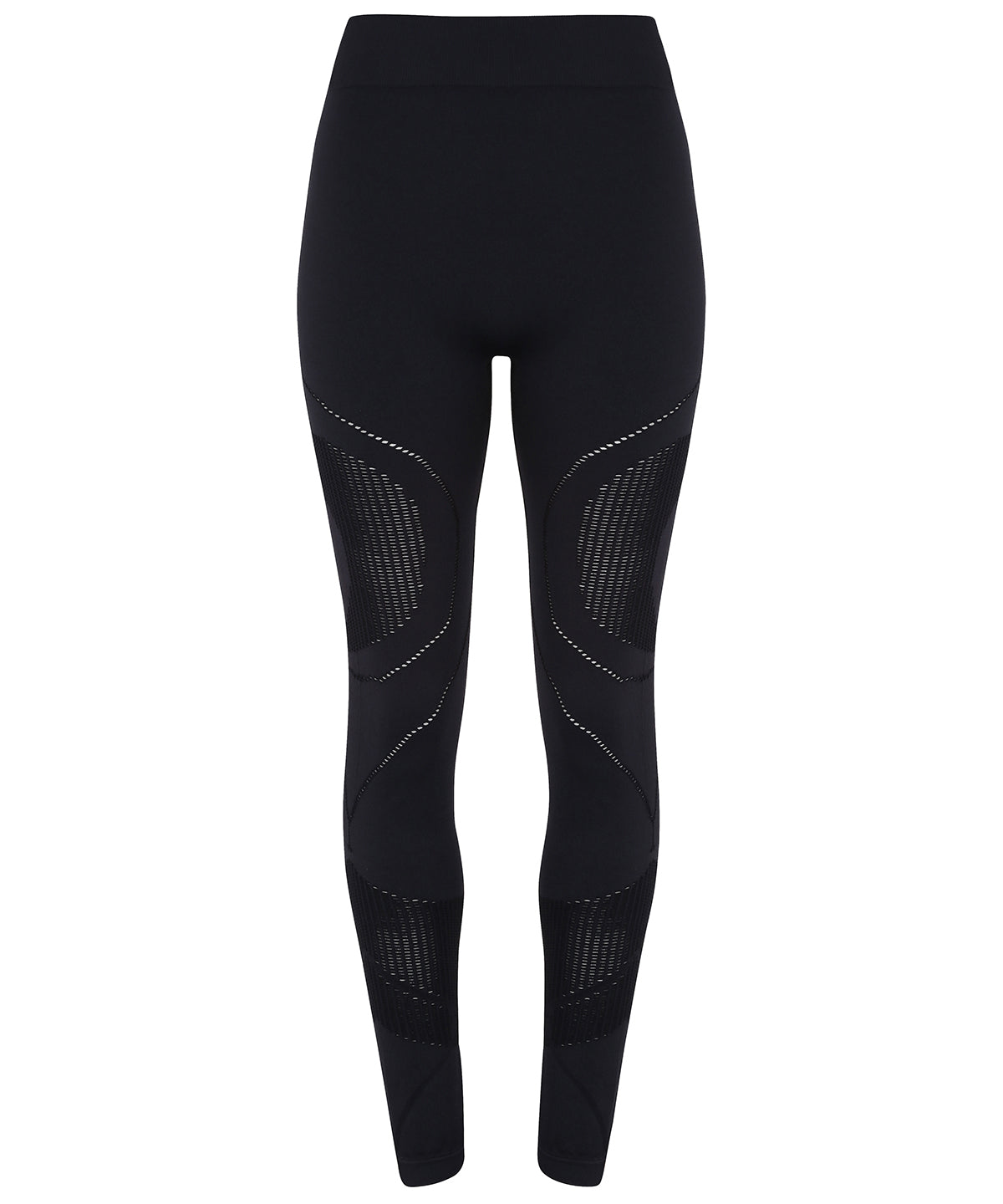 Womens Seamless Sports Leggings - Black