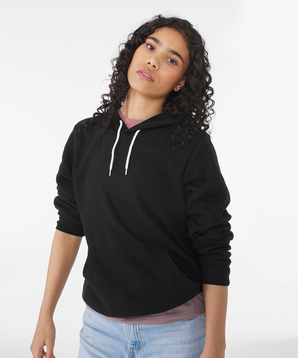 Unisex polycotton fleece pullover hoodie