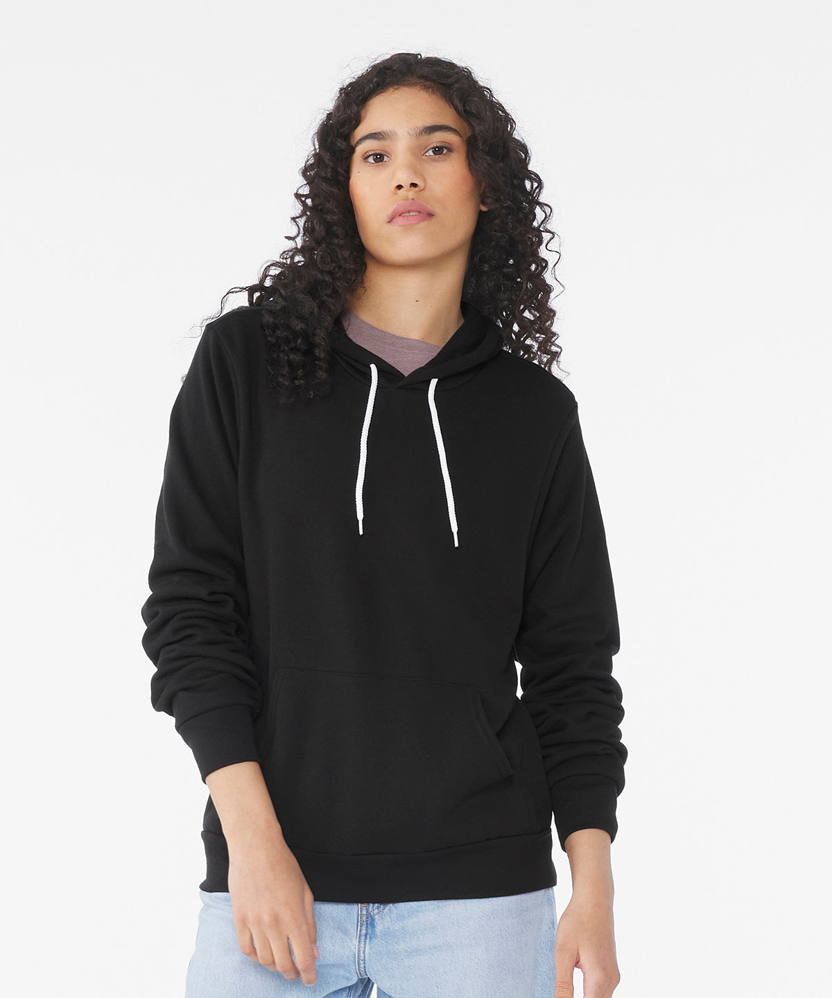 Unisex polycotton fleece pullover hoodie