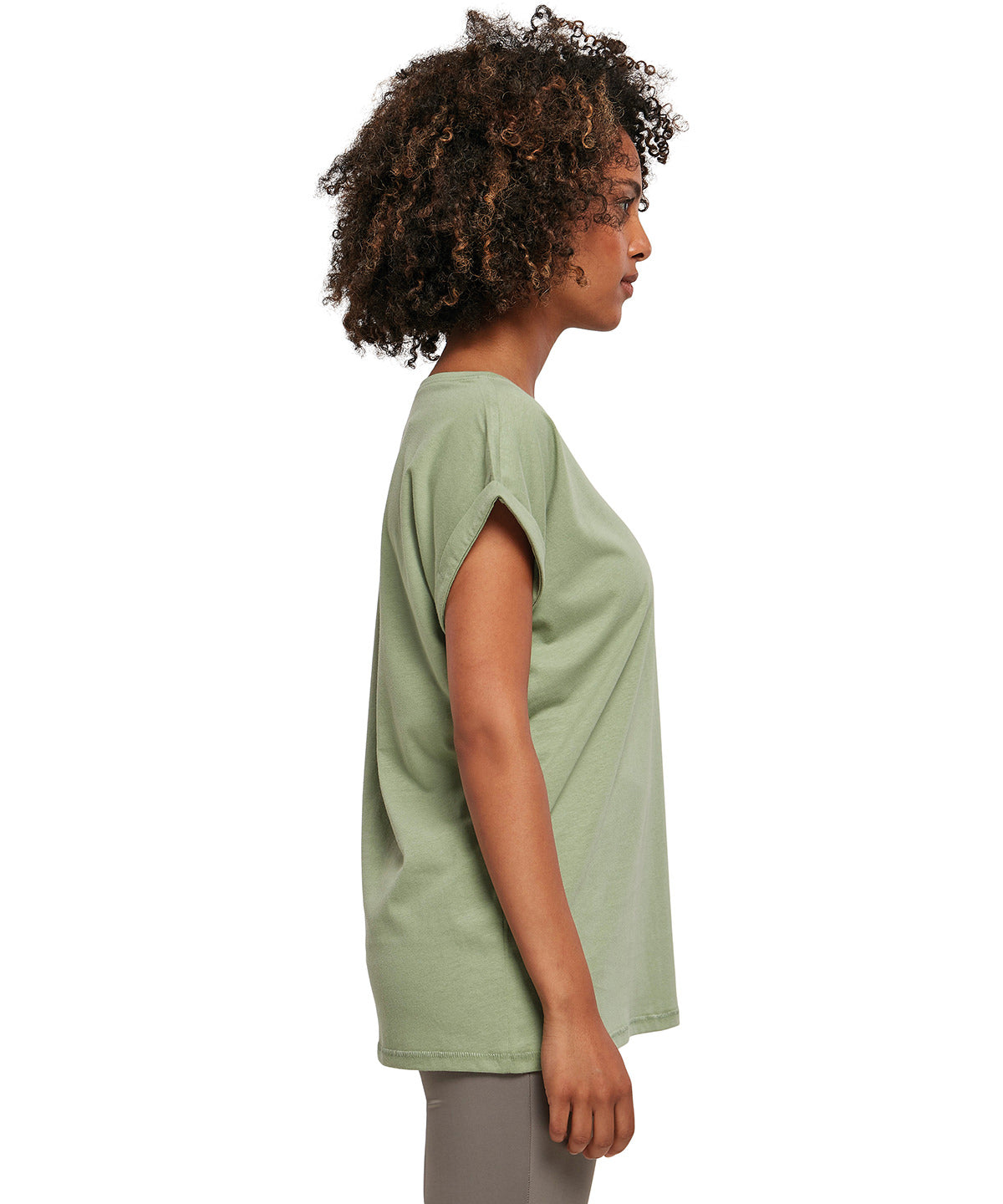 Women's extended shoulder tee