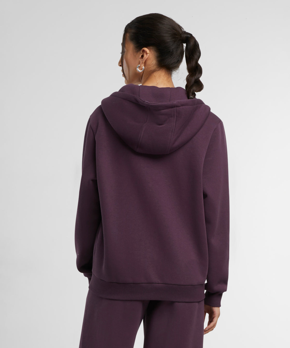 Women’s fluffy zip hoodie