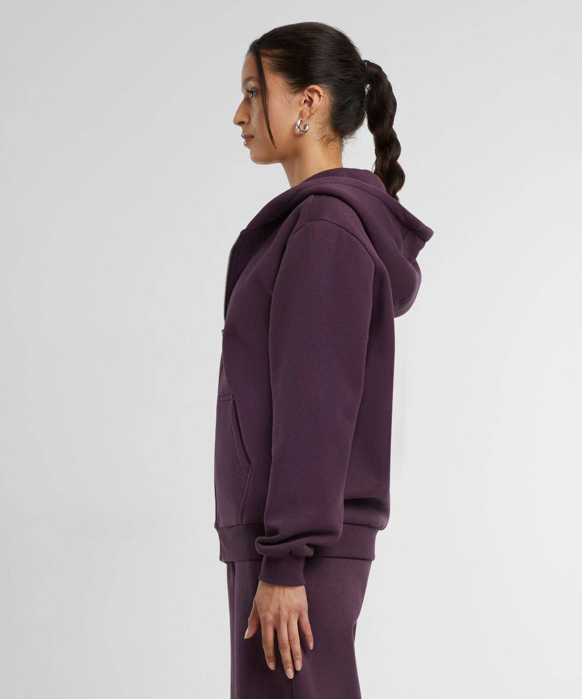 Women’s fluffy zip hoodie