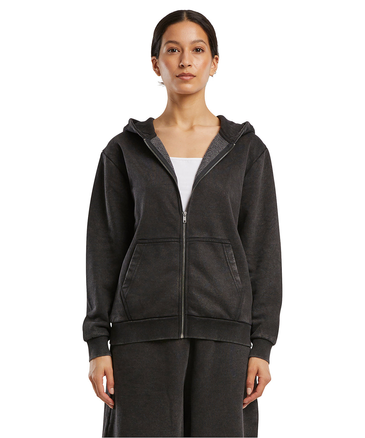 Women’s vintage heavy zip hoodie