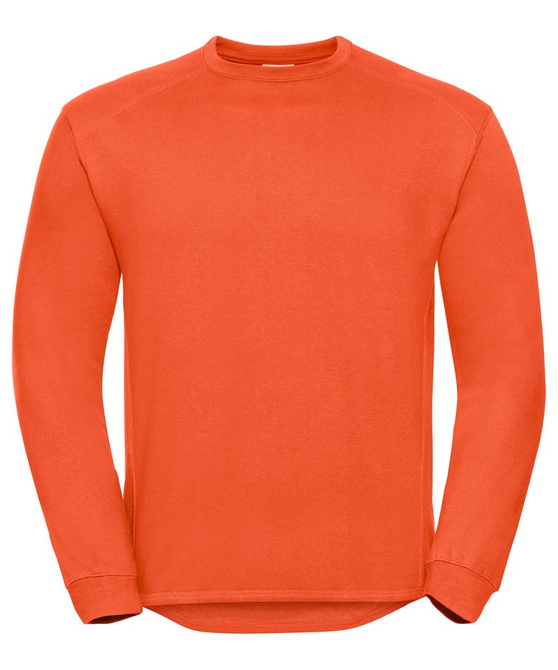 Heavy-Duty Workwear Crew Neck Sweatshirt - Orange