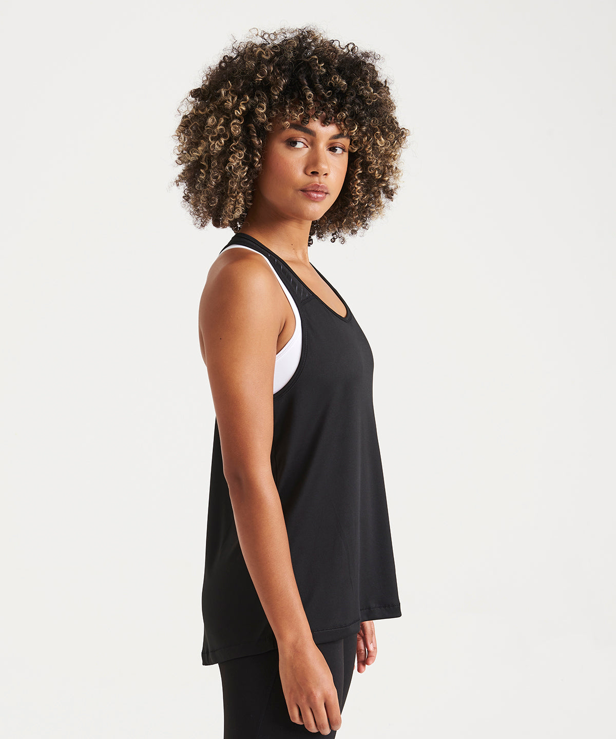 Women's Cool Smooth Racerback Vest - Hot Pink/Black
