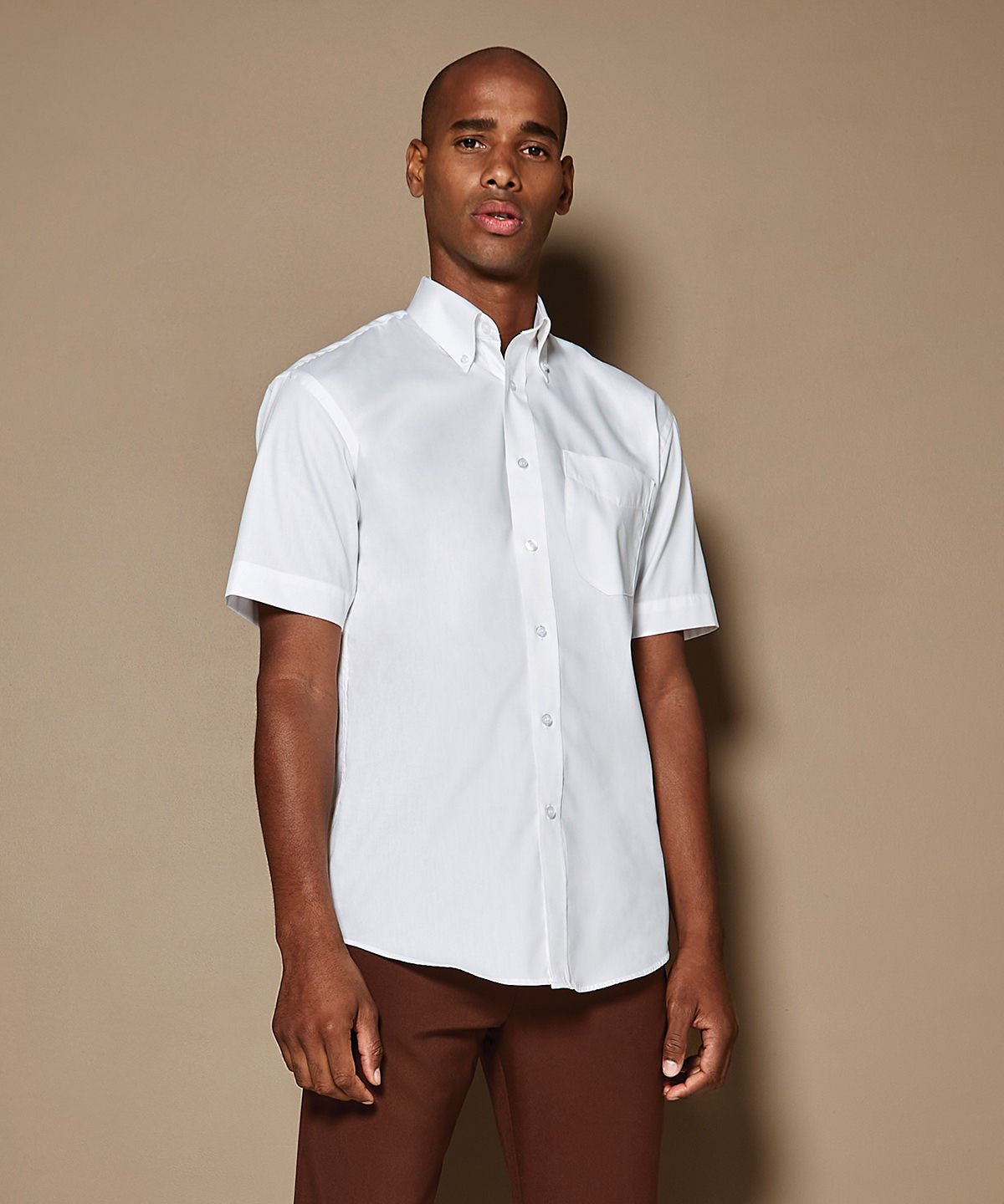 Corporate Oxford Short-Sleeve Shirt - Red
