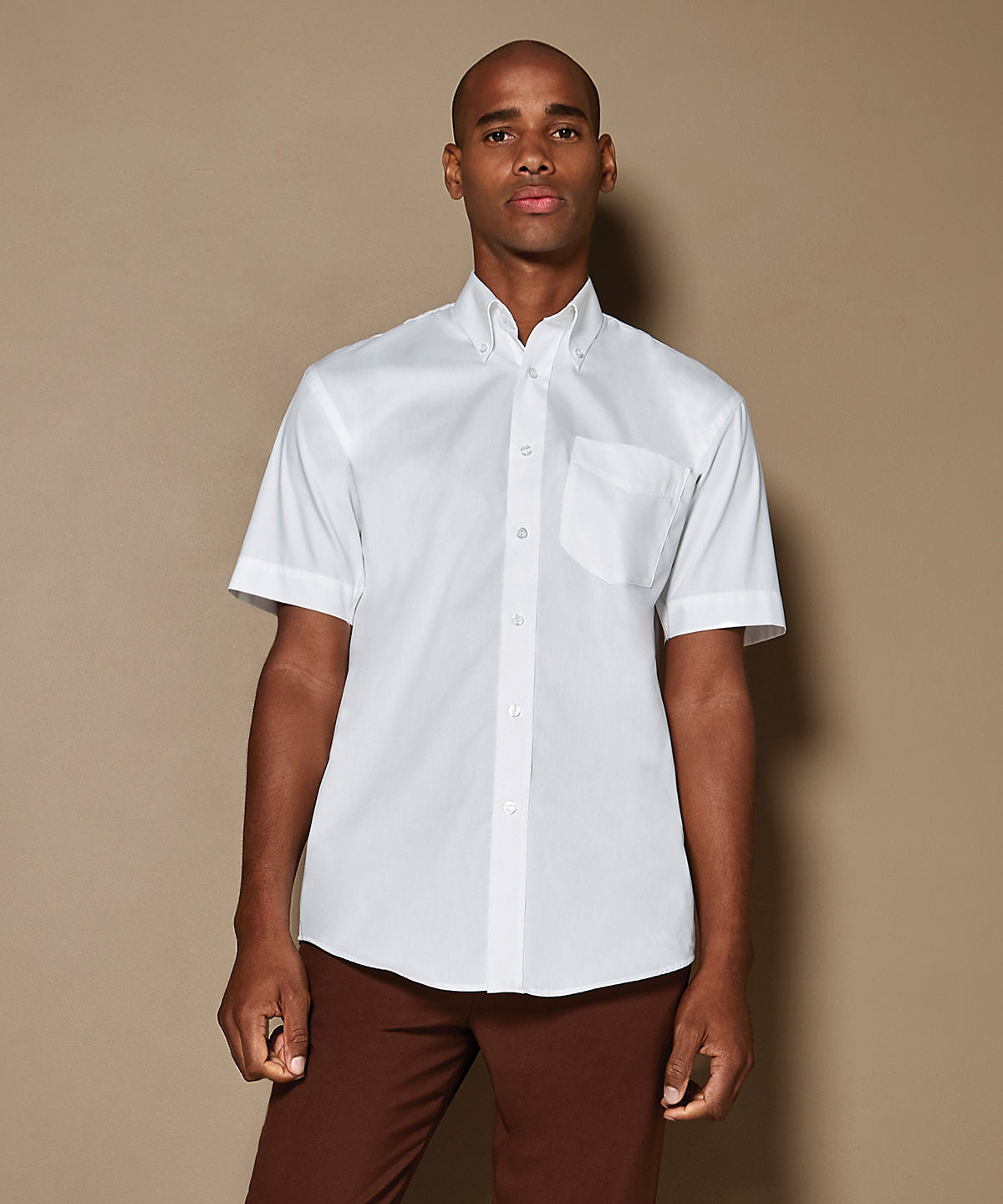 Corporate Oxford Short-Sleeve Shirt - Red