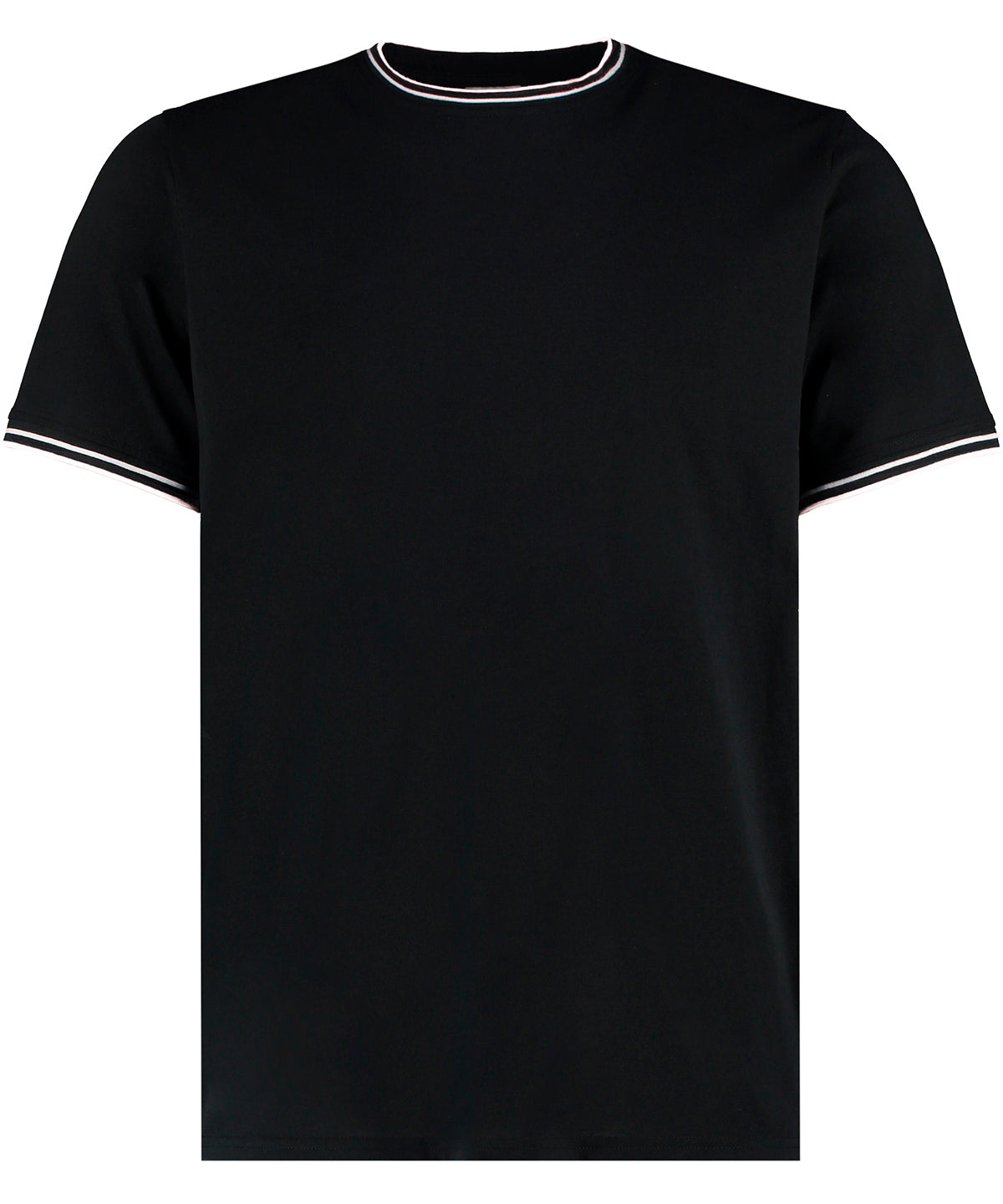 Fashion Fit Tipped Tee - Black/White/Grey