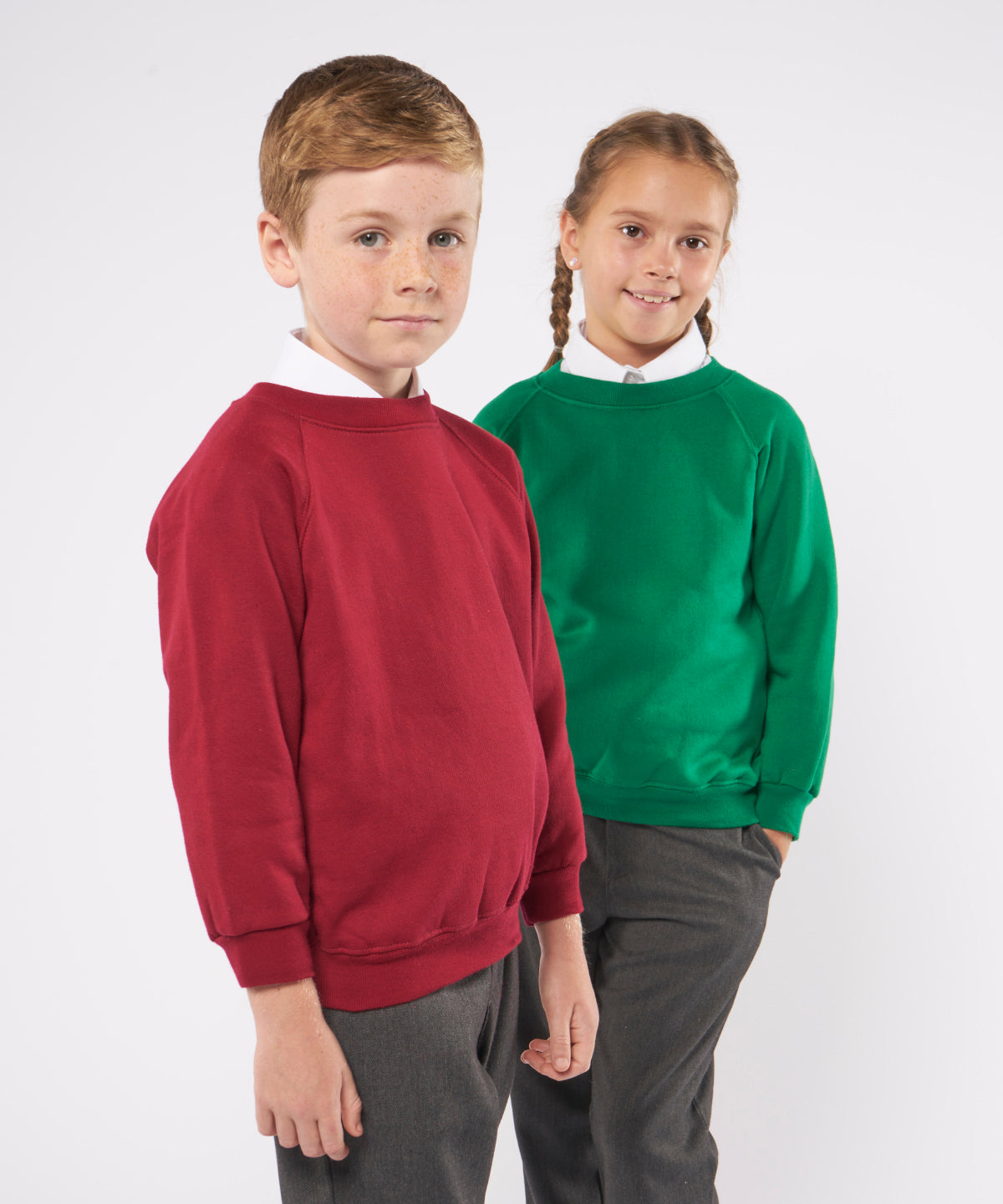 Kids Durable School Sweatshirt - Raspberry