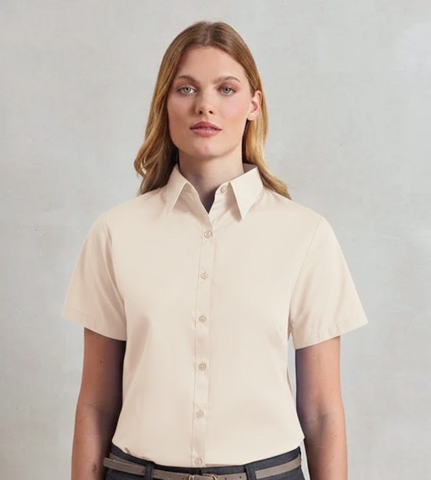 Premier - Women's short sleeve poplin blouse