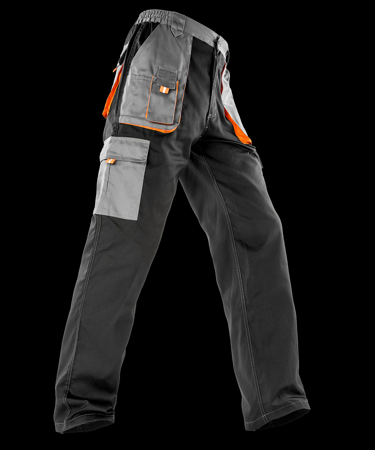 Work-Guard Lite Water Repellent Work Trousers - Royal/Navy/Orange