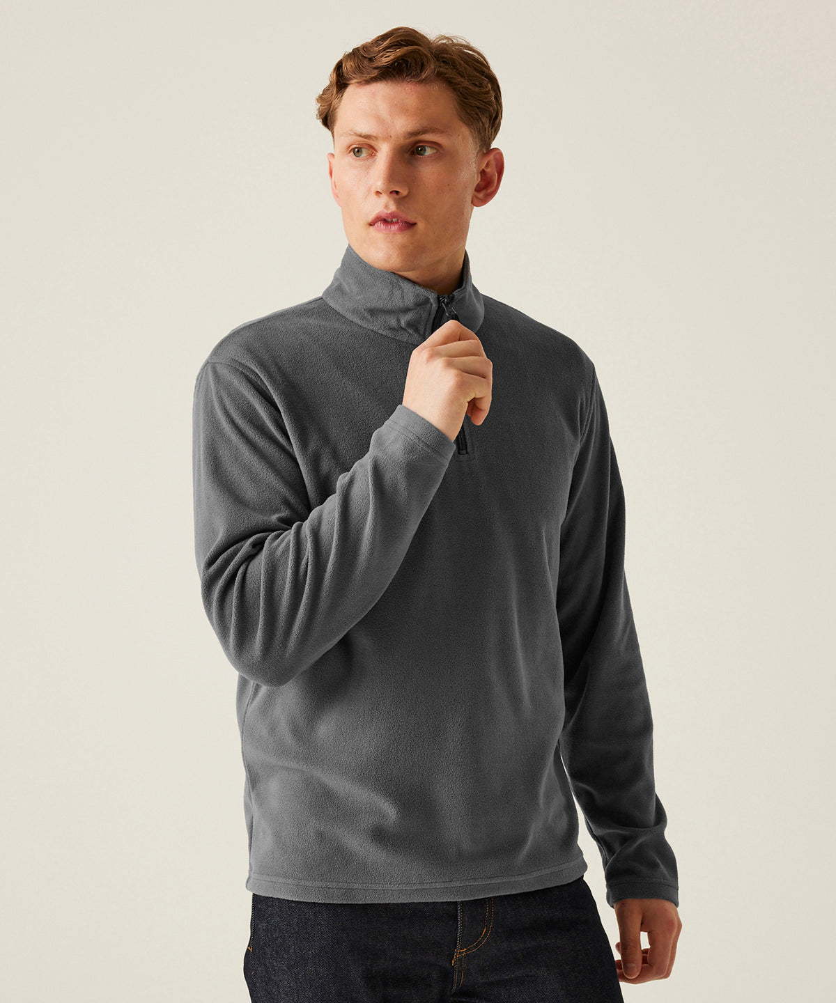 Zip-neck microfleece