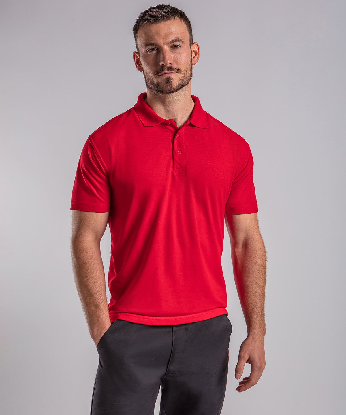 Pro Performance Pique Knit Polo - Burgundy