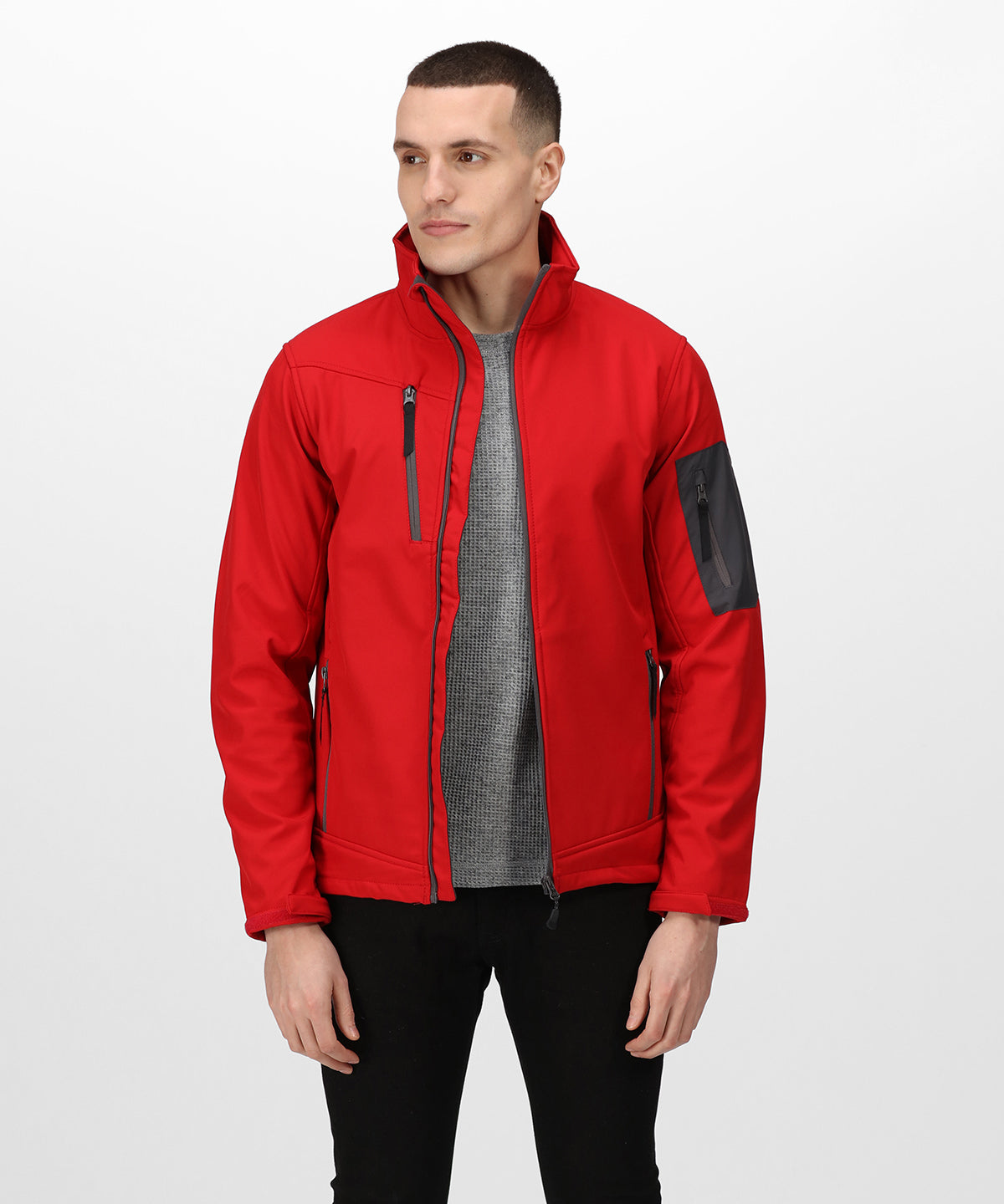 Arcola 3-layer softshell - Seal Grey/Black