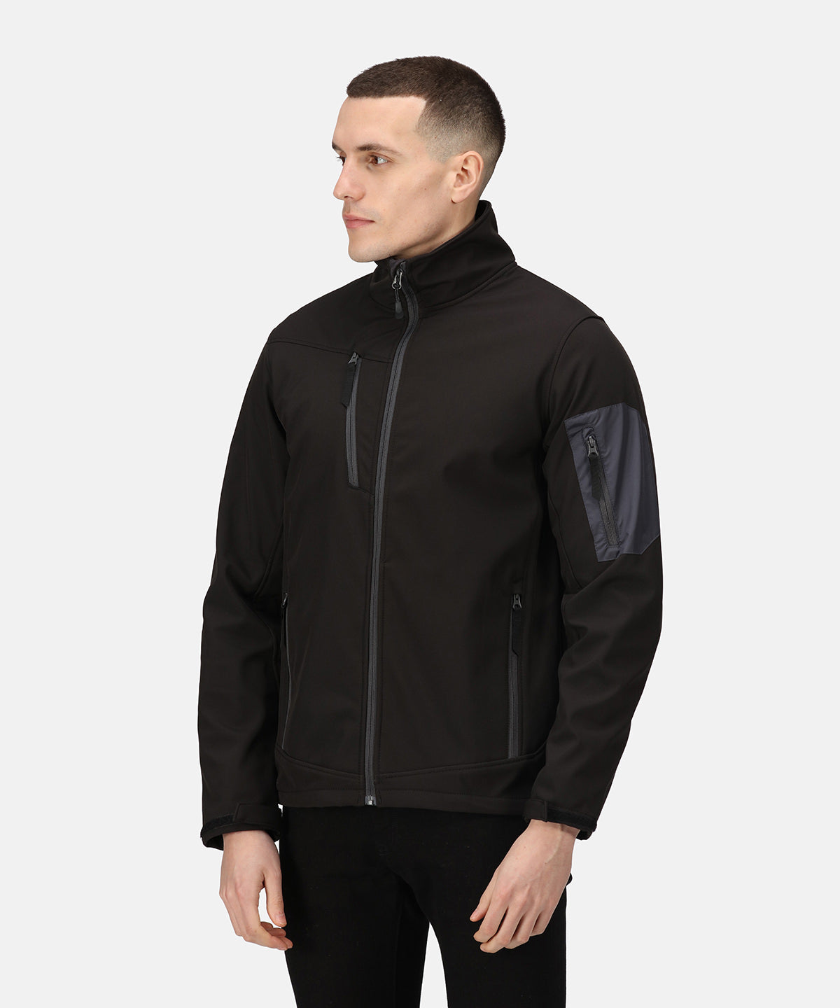 Arcola 3-layer softshell - Seal Grey/Black