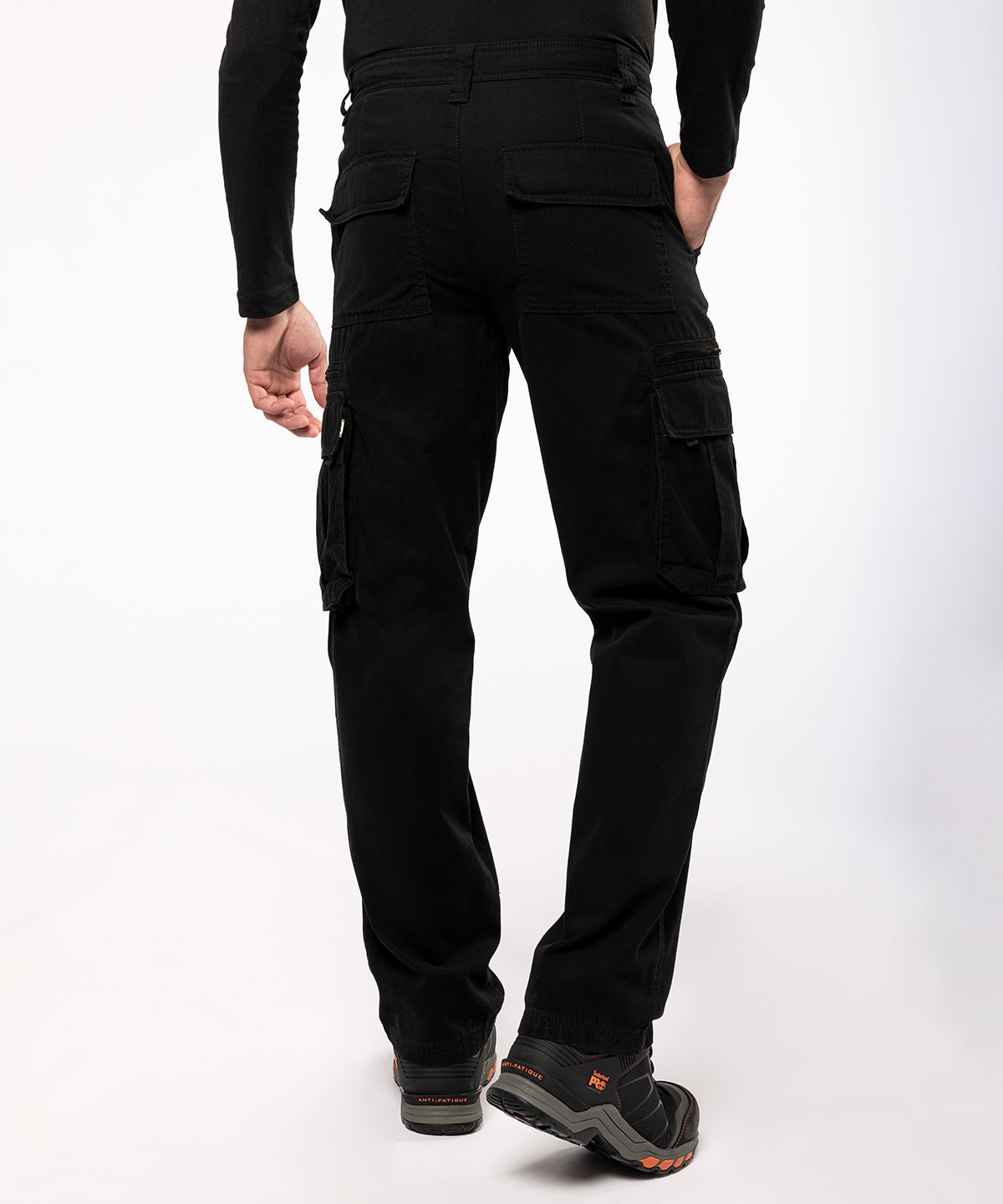 Multi-Pocket Cotton Trousers - Aged Finish - Dark Grey