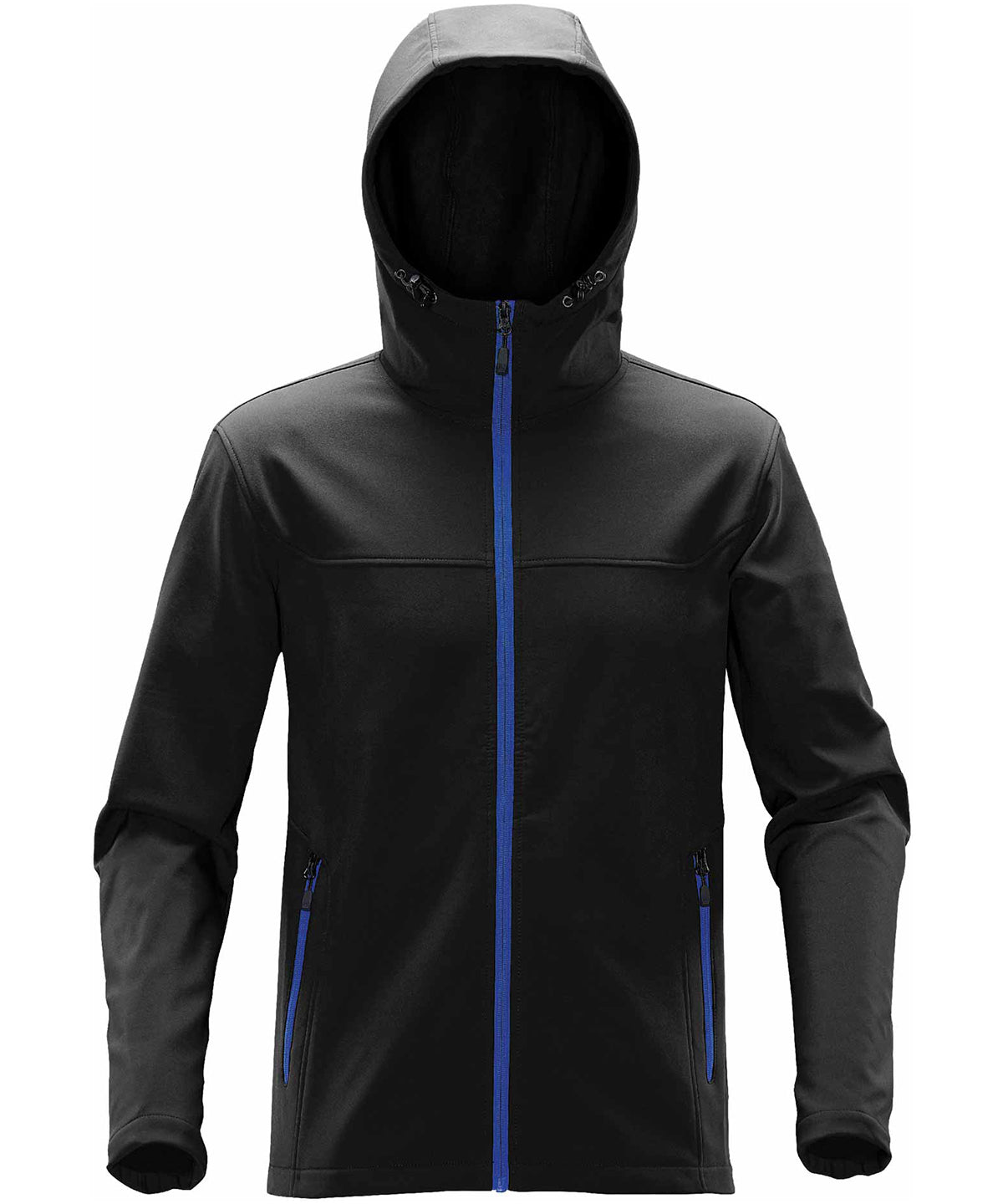 Orbiter Softshell Jacket with water-repellent fabric - Black/Azure Blue