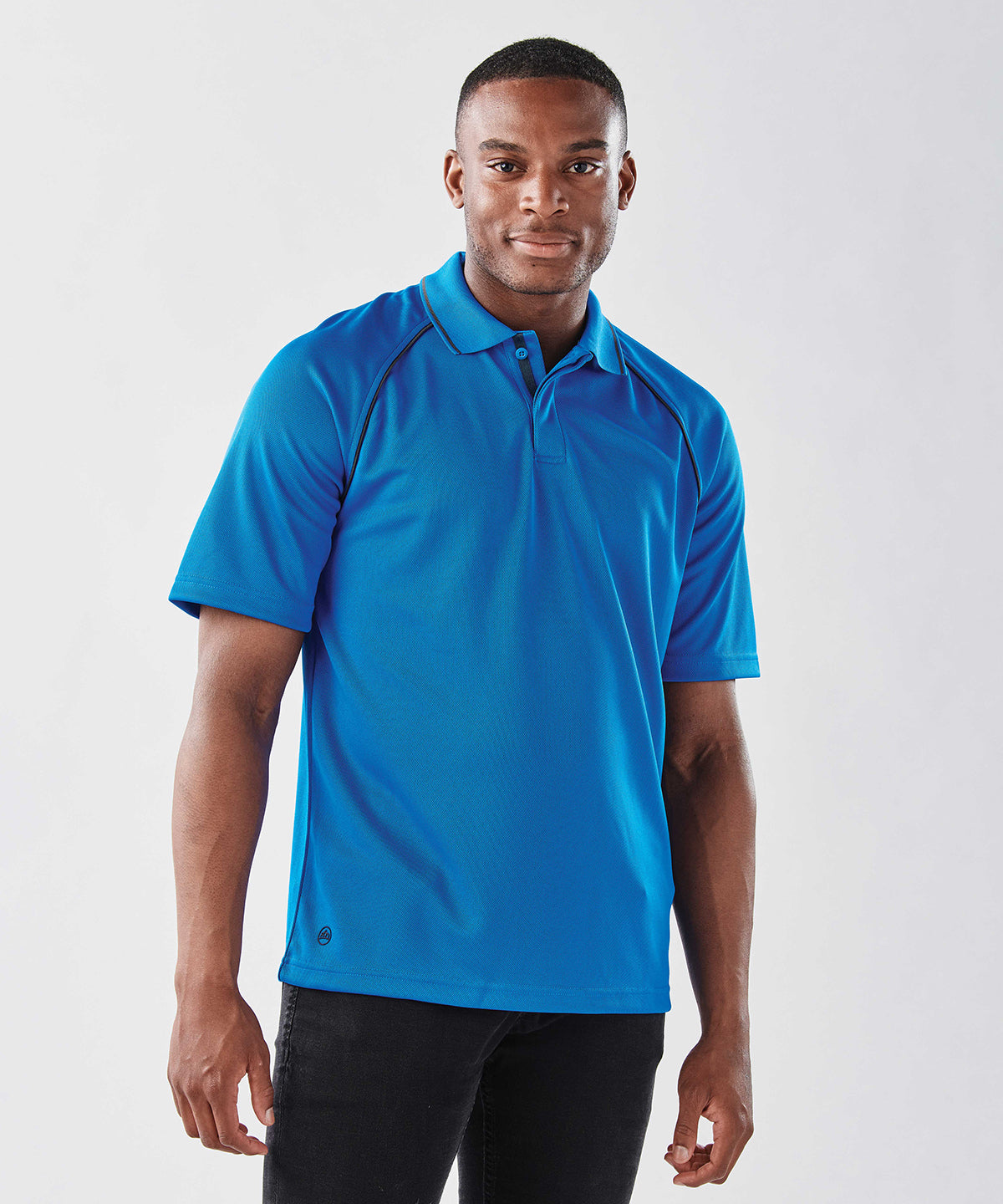 Performance Polo Moisture-Wicking and contrast piping - Navy