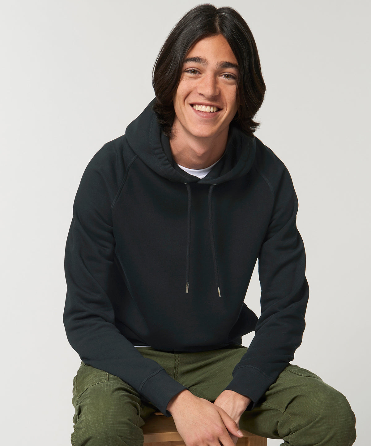 Side Pocket Organic Cotton Blend Hoodie - Heather Grey†♢
