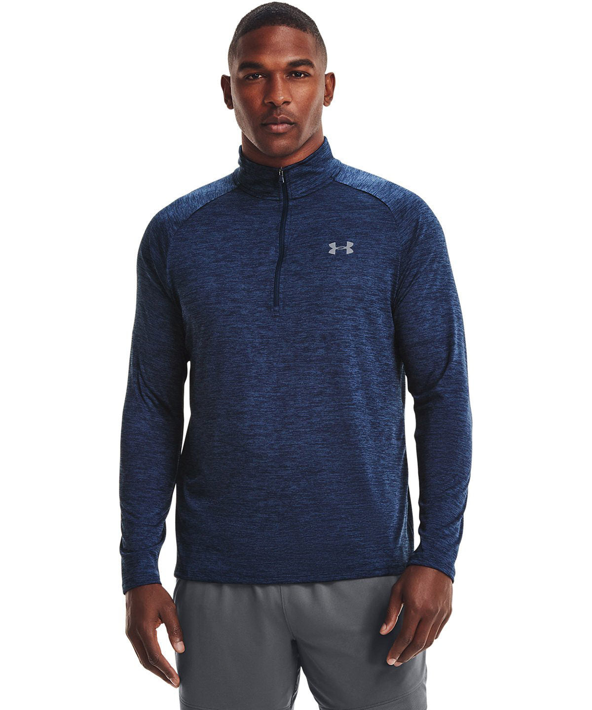 Under Armour - Tech™ 2.0 1/2 zip long sleeve - Black/Charcoal