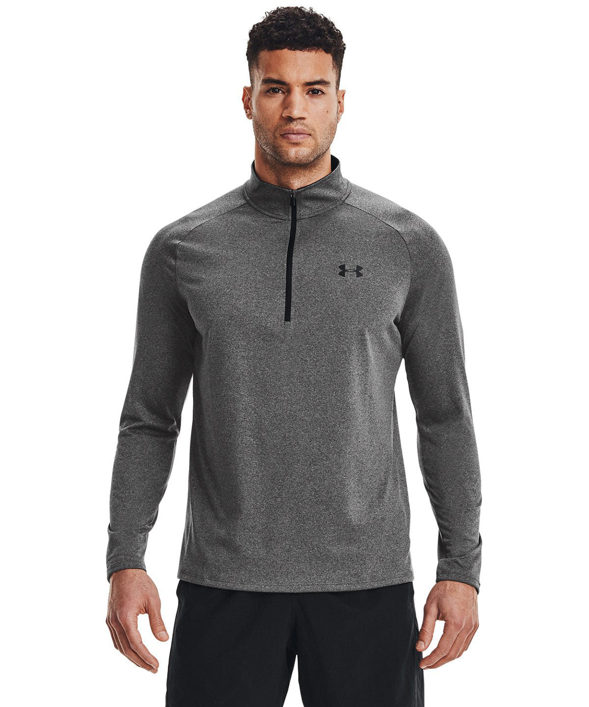 Under Armour - Tech™ 2.0 1/2 zip long sleeve - Black/Charcoal