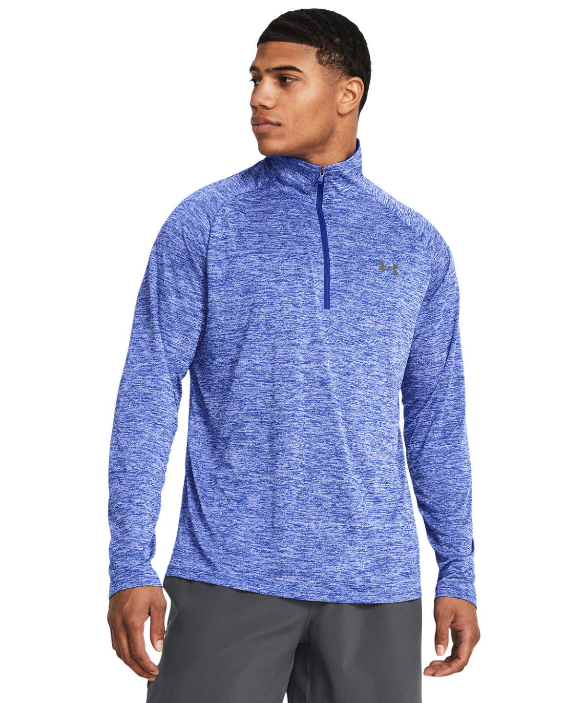 Under Armour - Tech™ 2.0 1/2 zip long sleeve - Black/Charcoal