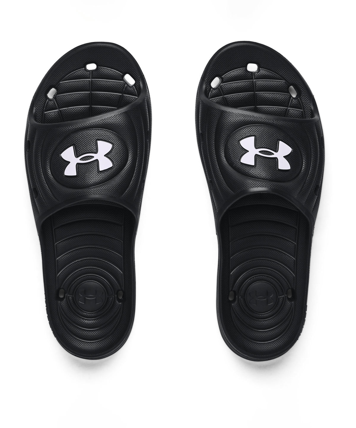 Under Armour - UA Locker IV slides - Black/Black/White