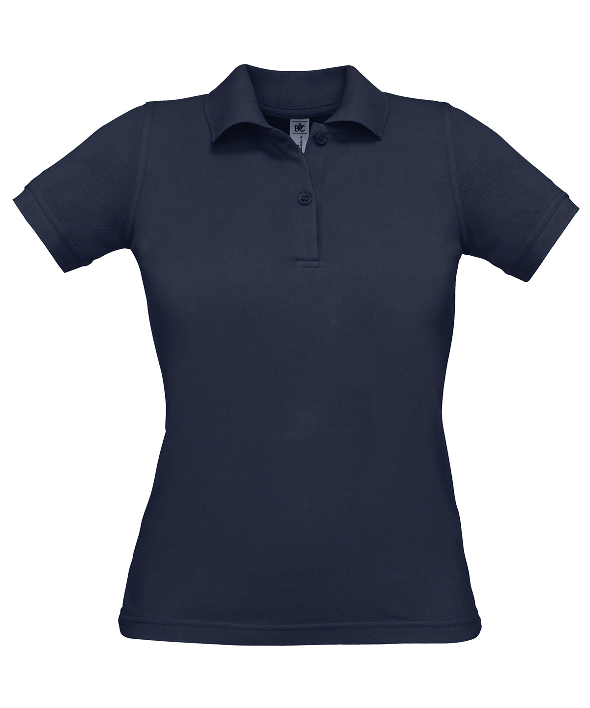 Slim-fit Womens short-sleeve polo with a rib knit collar - Navy*