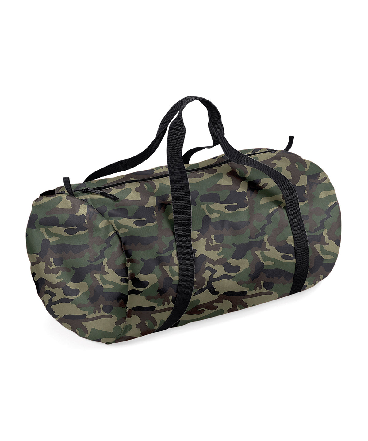 Packaway Water-Resistant Barrel Bag - Jungle Camo/Black