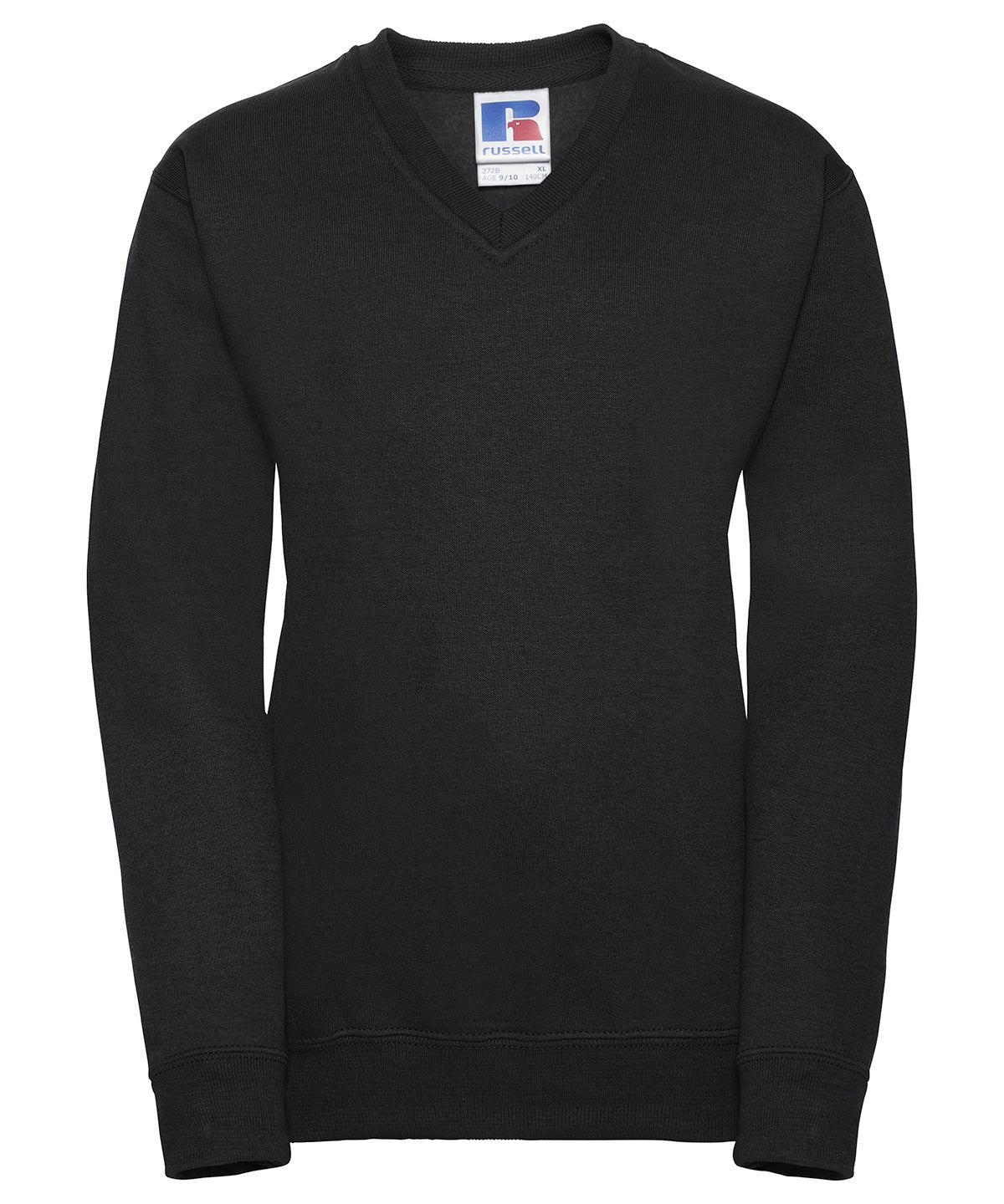 Kids V-Neck Sweatshirt - Smart & Comfortable - Black