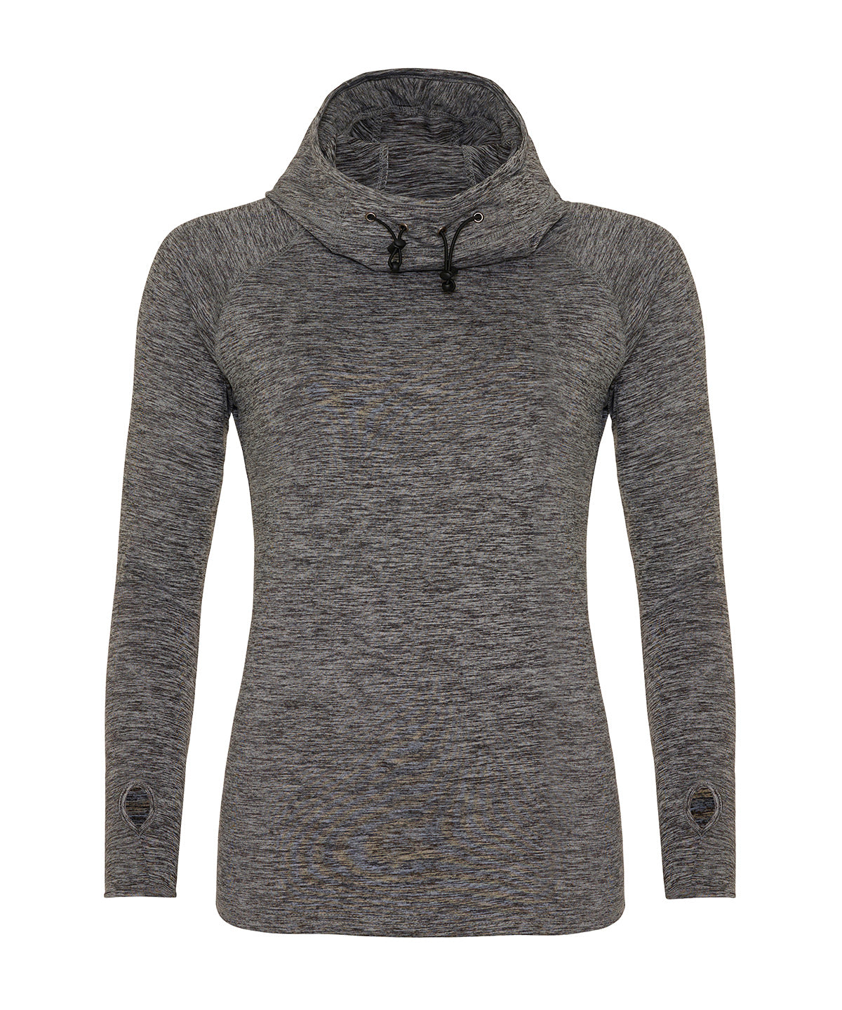 Women's Cool Cowl Neck Active Top - Grey Melange