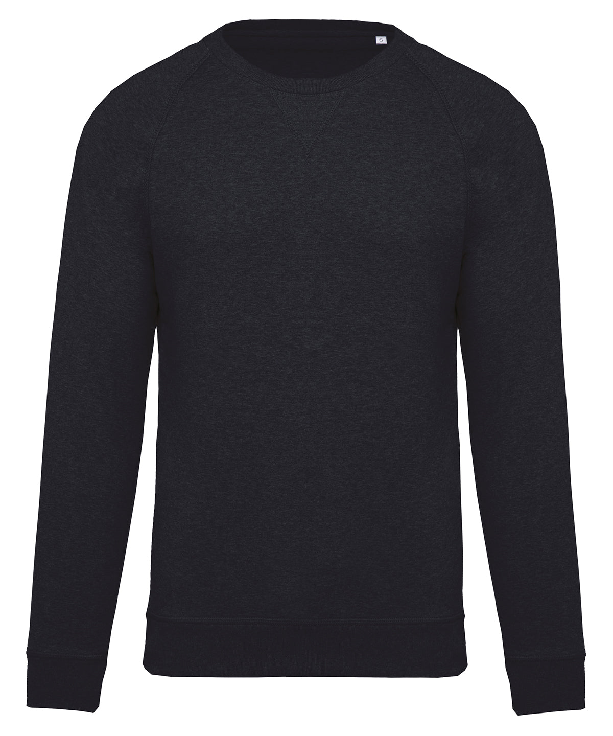 Men's Organic Cotton Sweatshirt with a V neckline - French Navy Heather