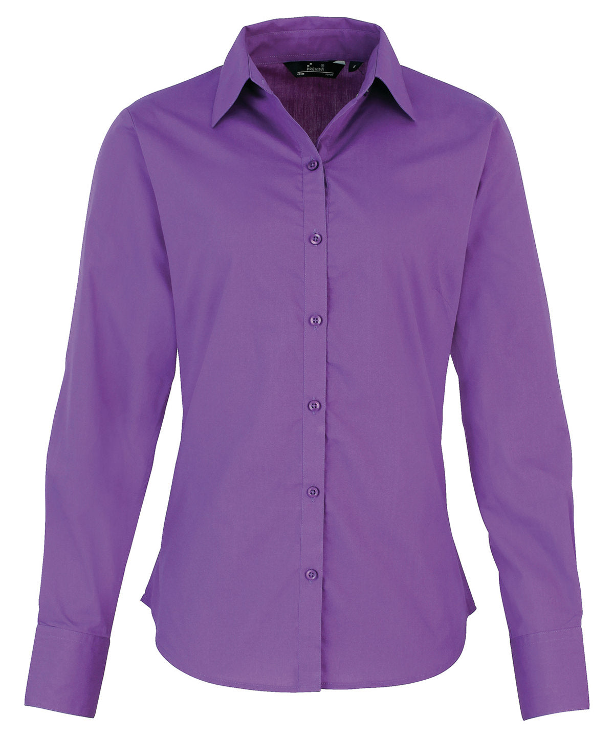 Classic Long Sleeve Blouse for Women - Rich Violet