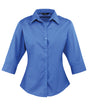 Classic ¾ Sleeve Blouse for Women - Royal