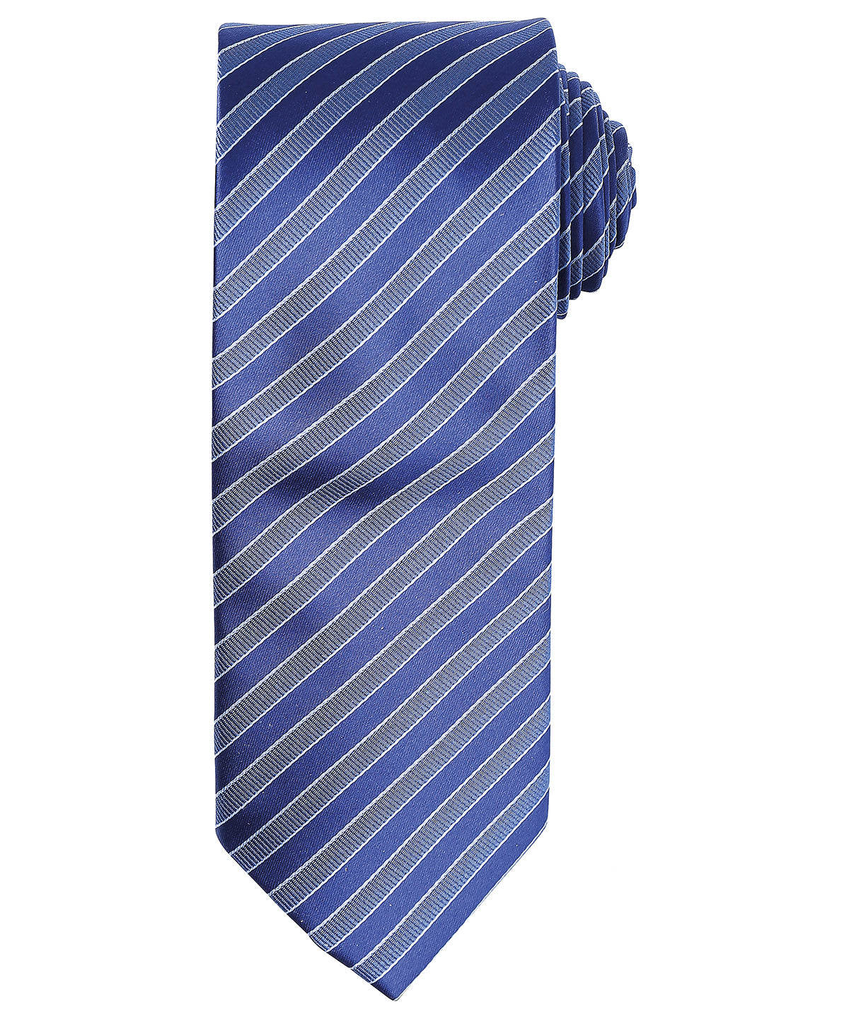 Double Stripe Patterned Business Tie - Navy/Blue