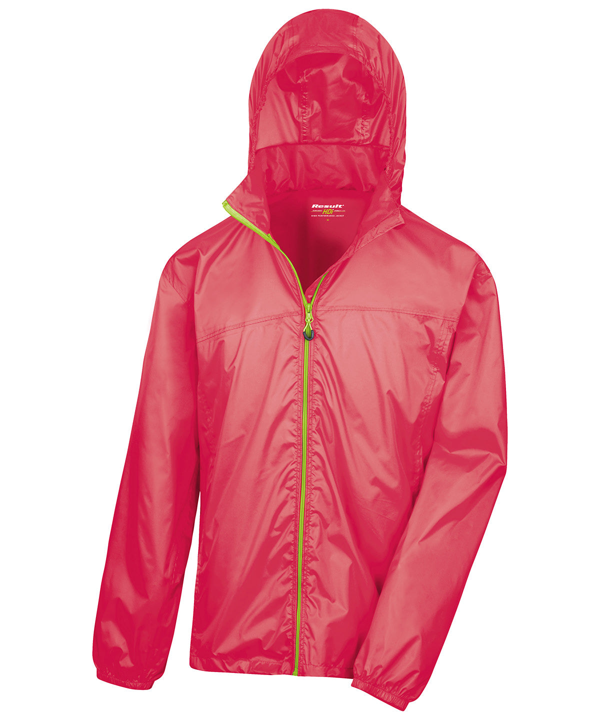 Lightweight Waterproof Jacket - Raspberry/Lime