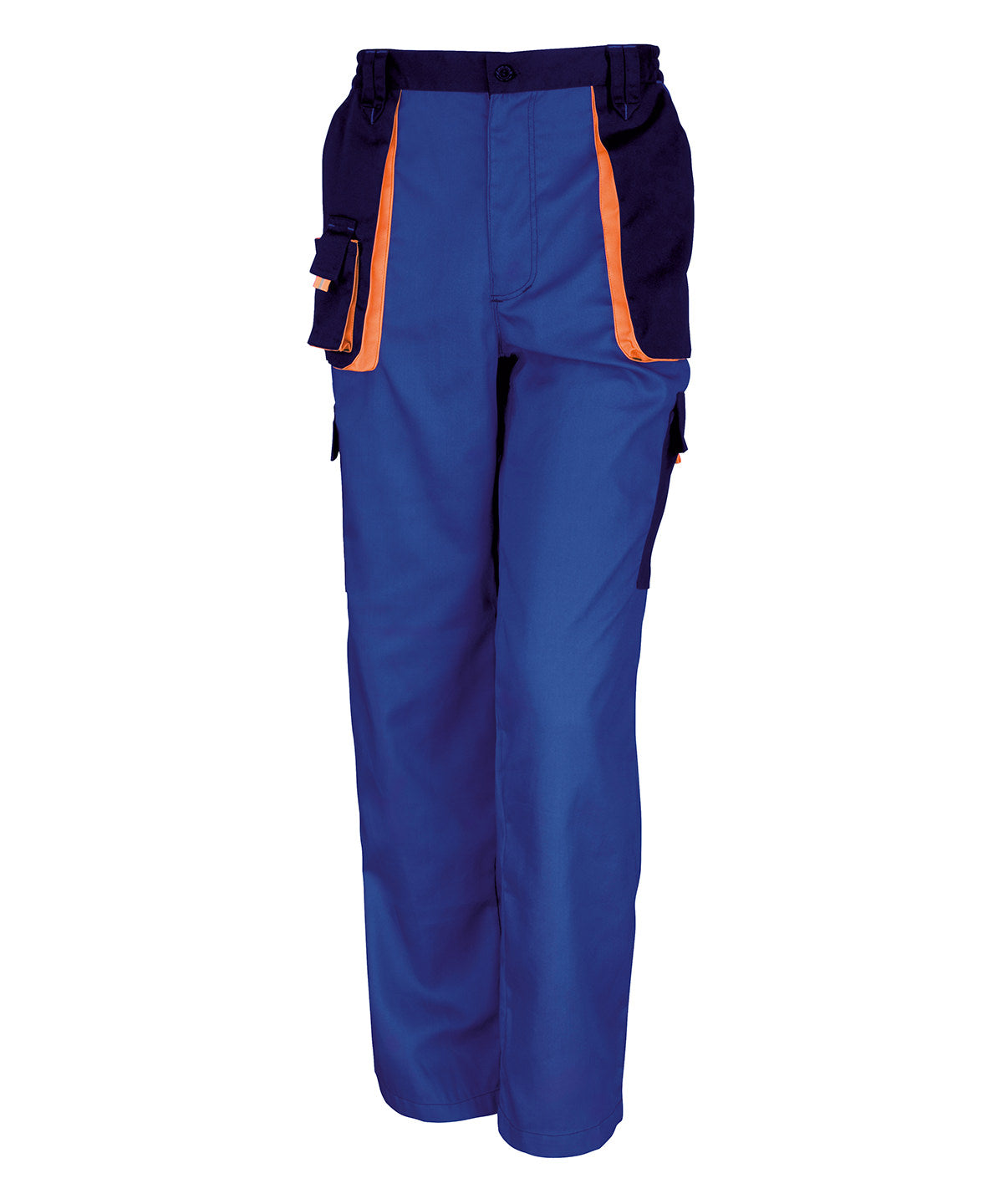 Work-Guard Lite Water Repellent Work Trousers - Royal/Navy/Orange