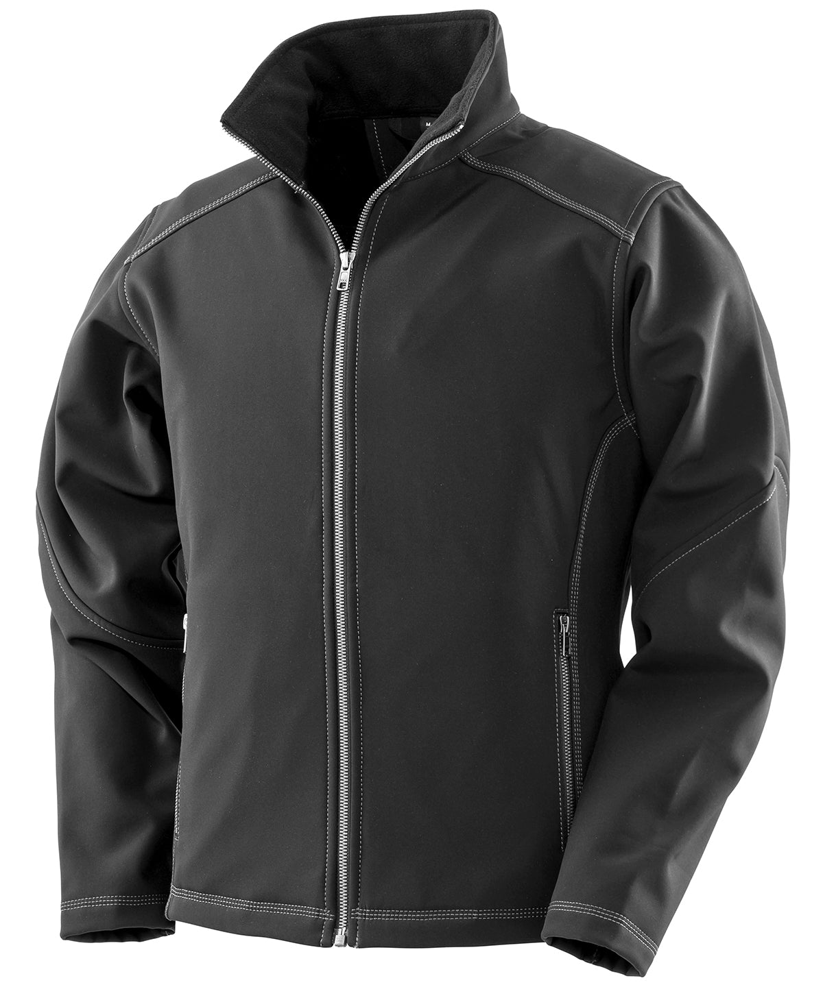 Women's Treble Stitch Softshell: Windproof & Showerproof - Black