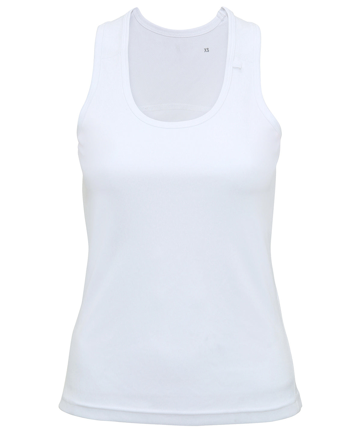 Contrast Seam Womens Sports vest - White
