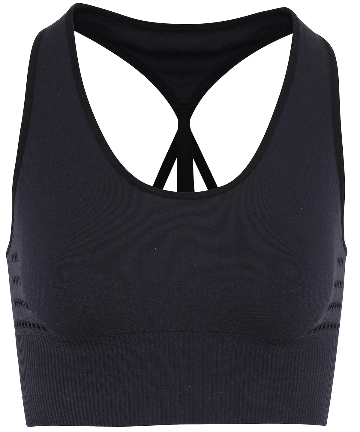 Seamless Womens Sports Bra - Black