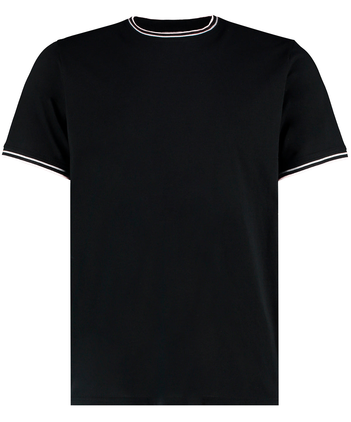 Fashion Fit Tipped Tee - Black/White/Grey