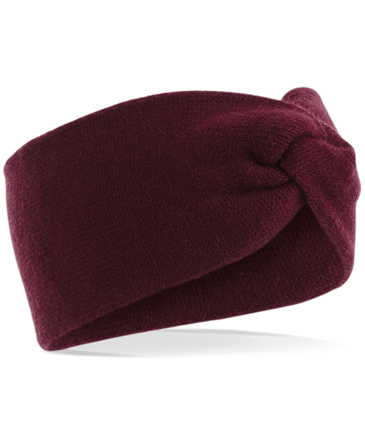 Twist Knit Soft-Touch Winter Headband - Burgundy