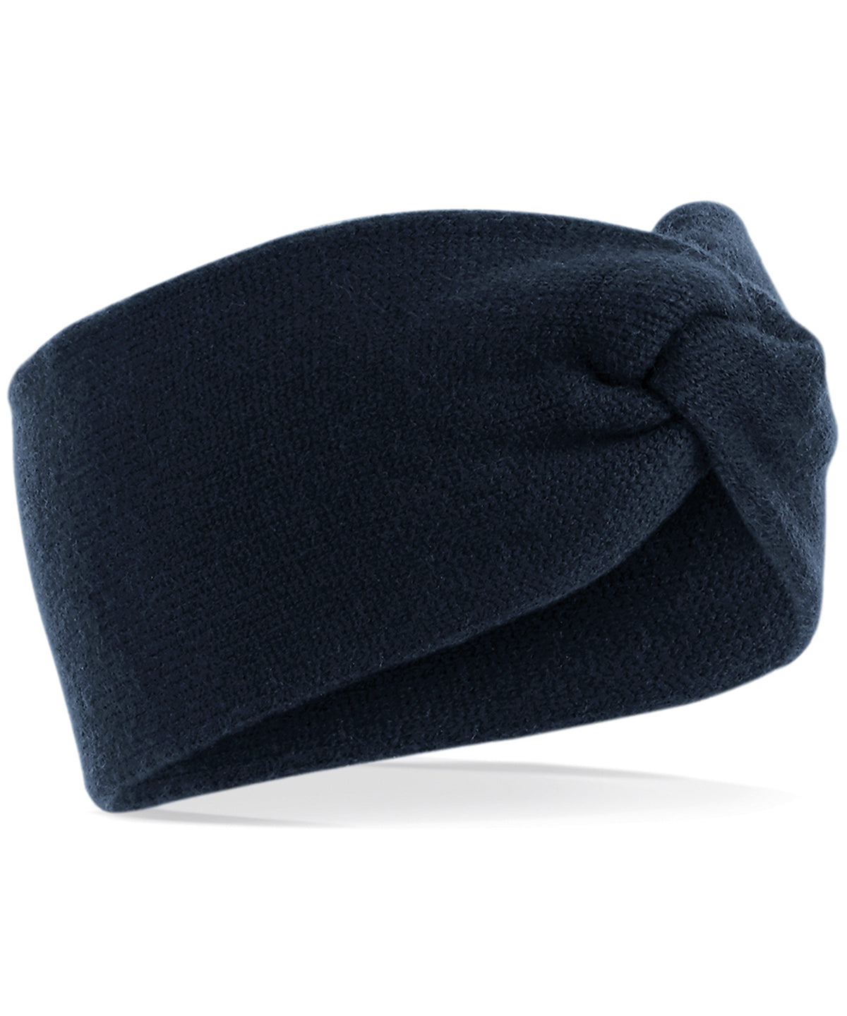 Twist Knit Soft-Touch Winter Headband - French Navy